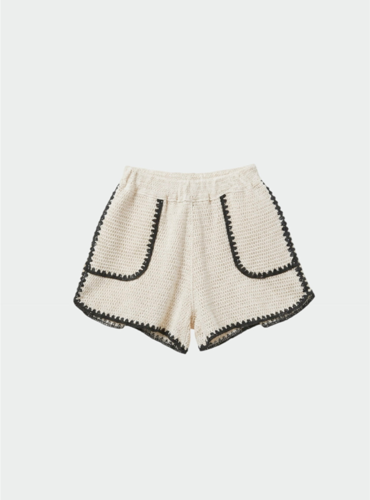 Bicolour Crochet Shorts
