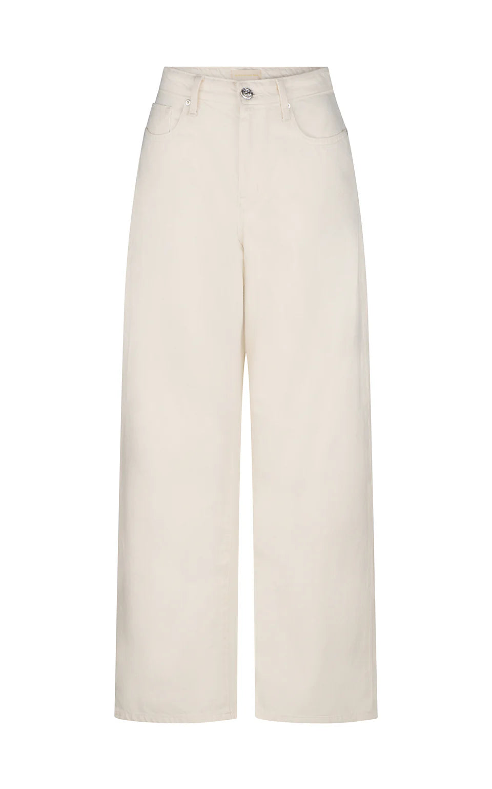 Olive Mid Slouchy Wide Jean - Bone