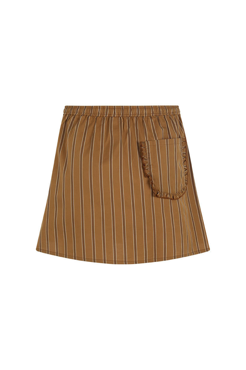 Off Duty Mini Skirt - Caramel Cafe