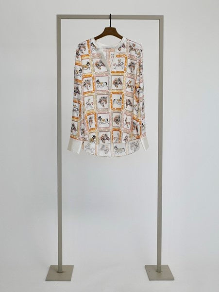 Marigold Multi Horse Print Tunic