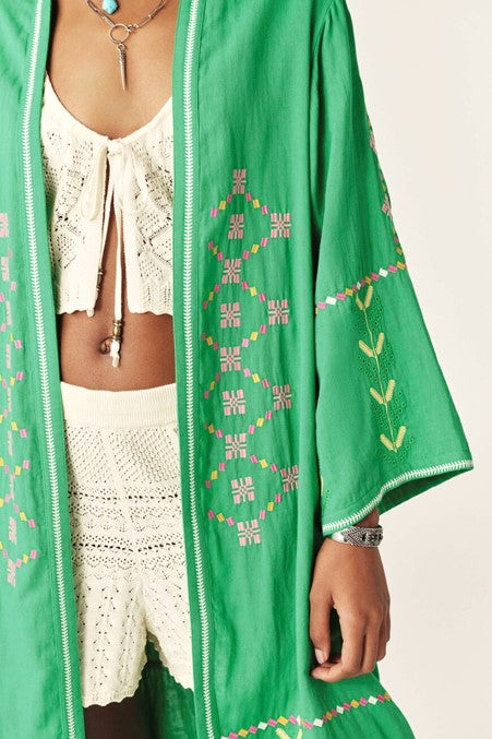 Kimo Vert Kimono