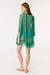 Silk Poncho Nava - Turquoise Pop Tiger