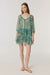 Nava Silk Poncho - Exotic Mint Forest