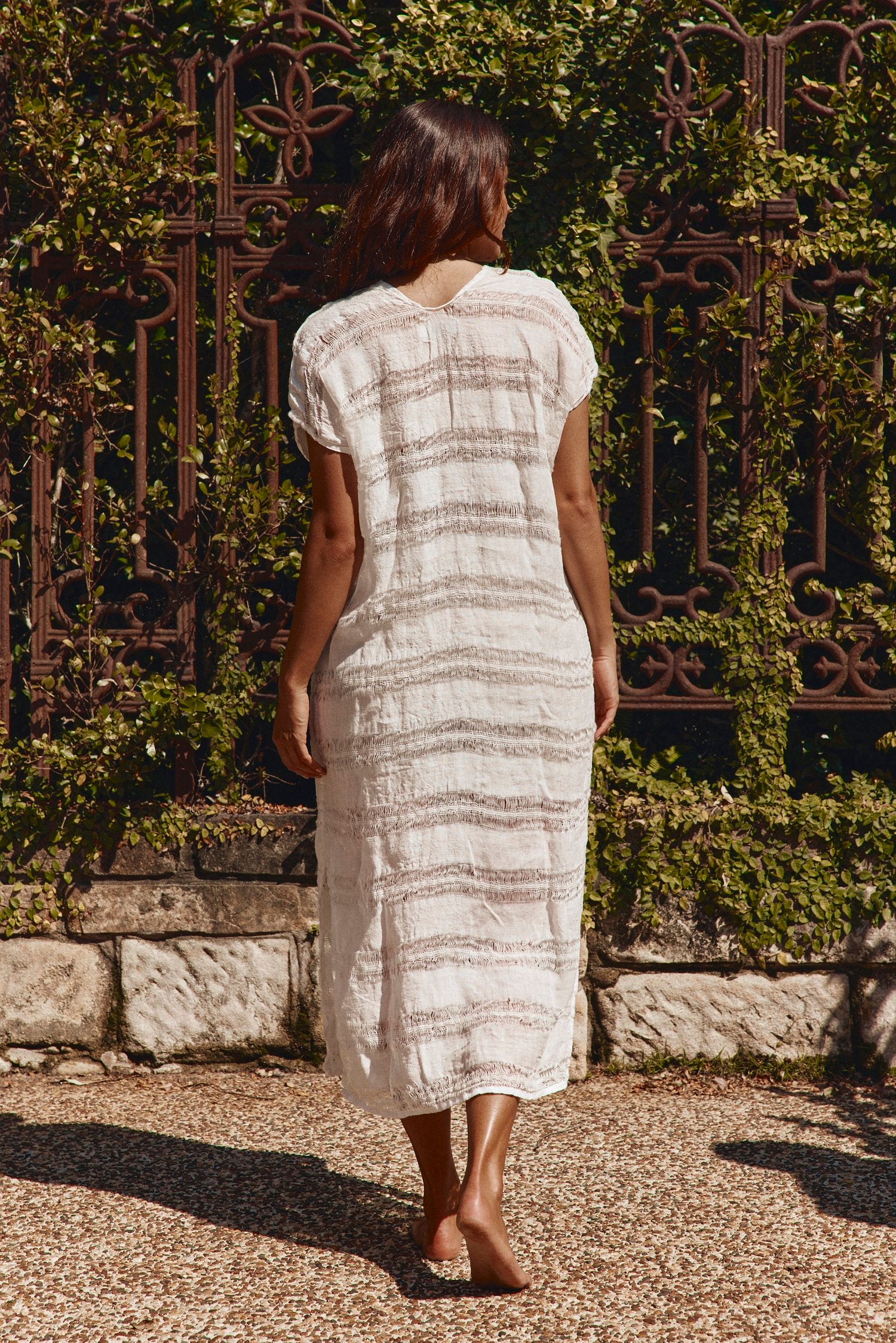 Positano U Raw Stripe Maxi