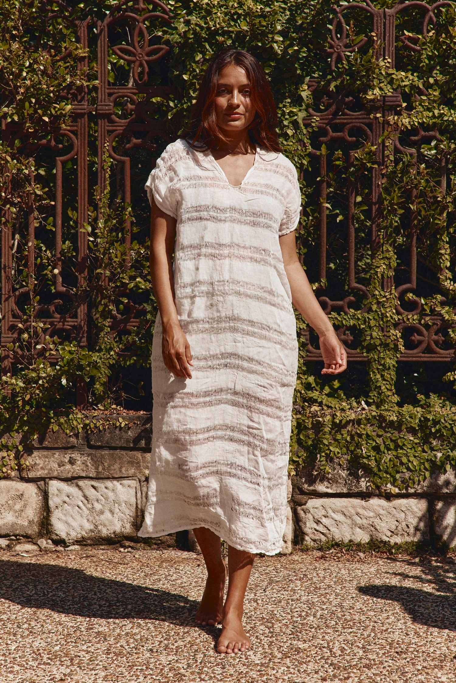 Positano U Raw Stripe Maxi