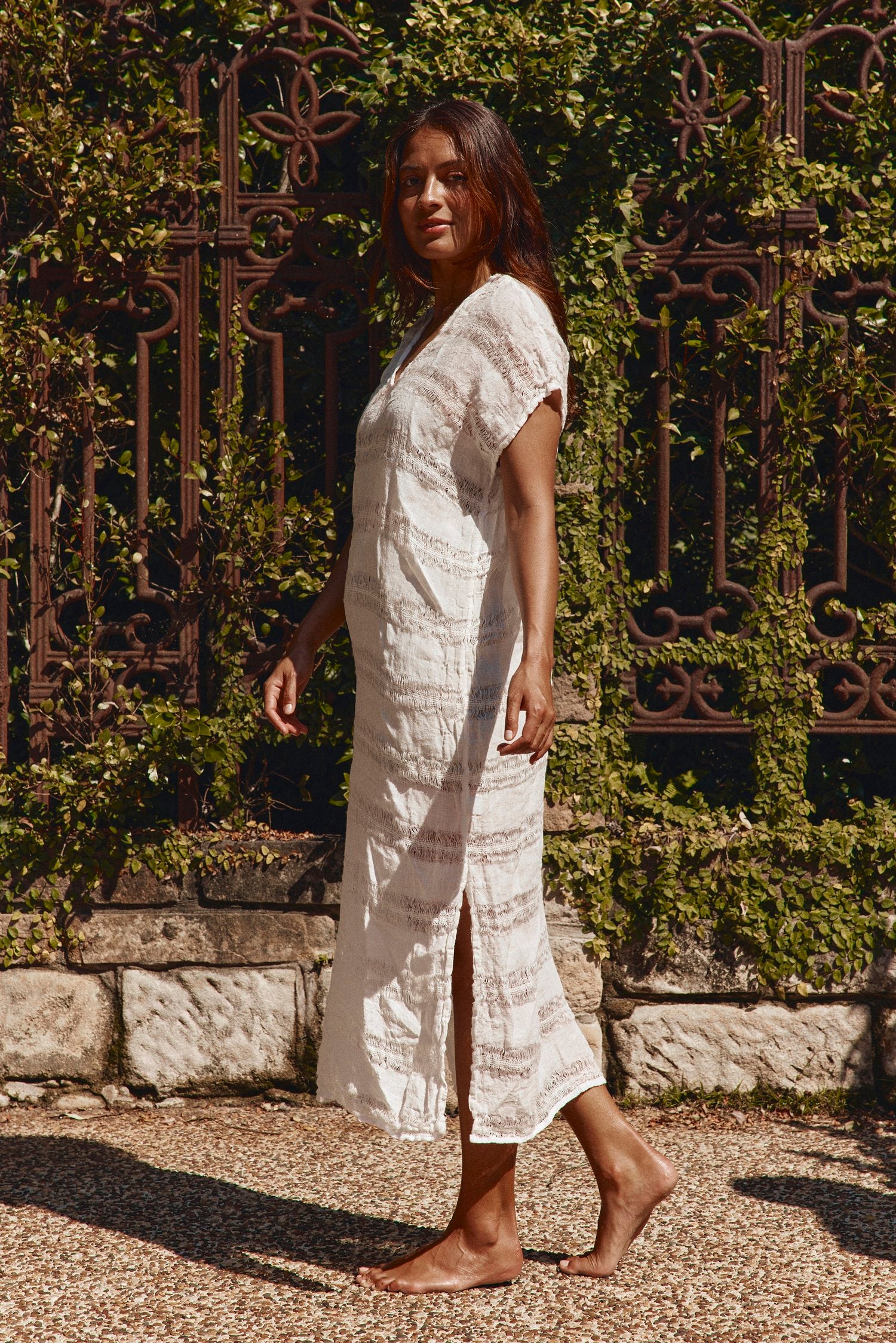 Positano U Raw Stripe Maxi