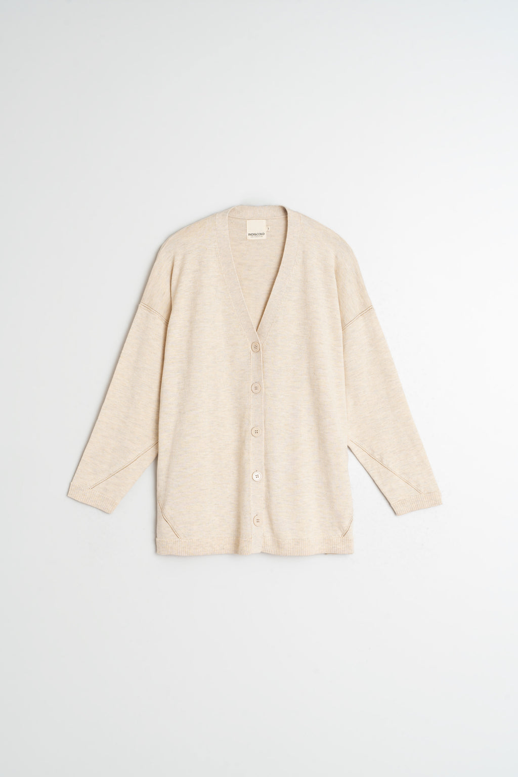 Longline Beige Cardigan