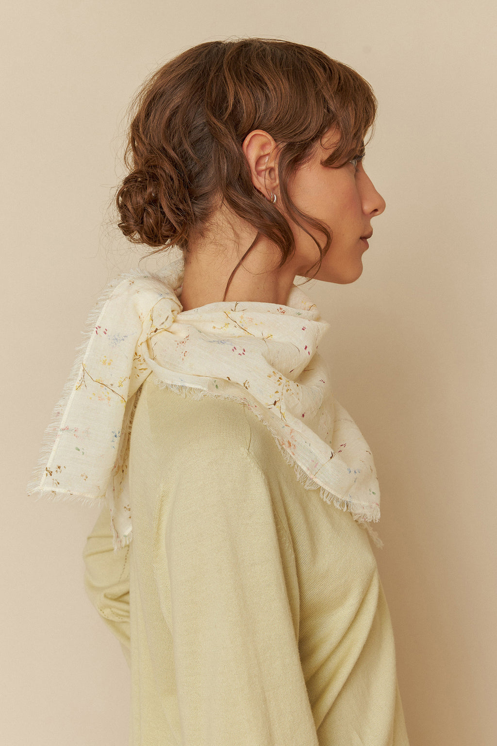 Crudo Cotton Voile Scarf