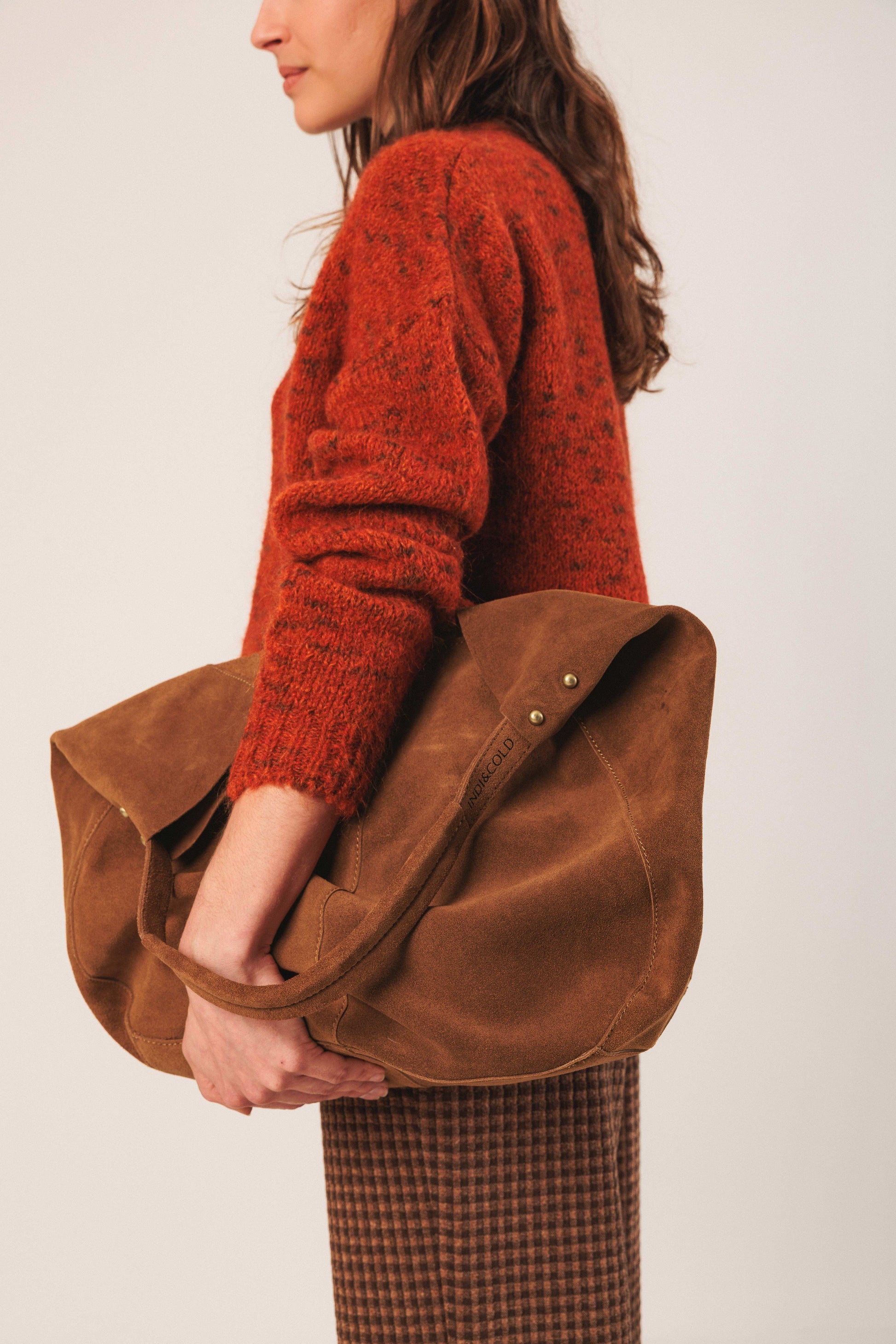 Suede Hobo Bag