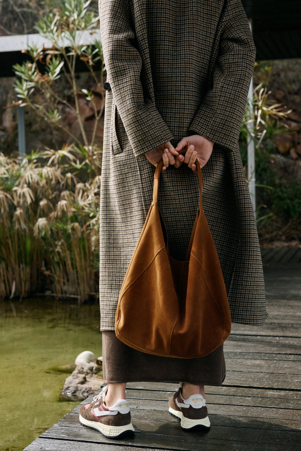 Suede Hobo Bag