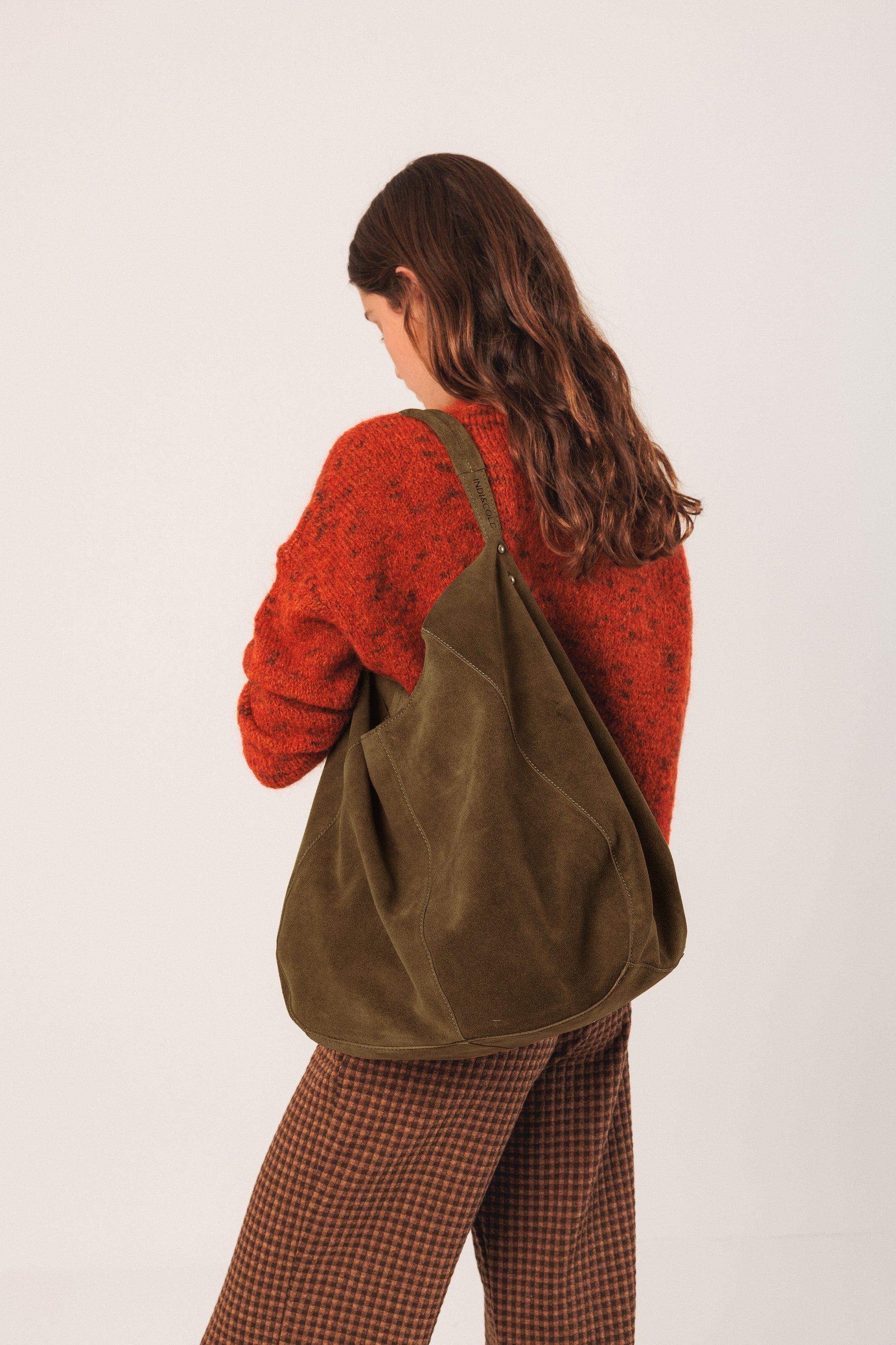 Suede Hobo Bag