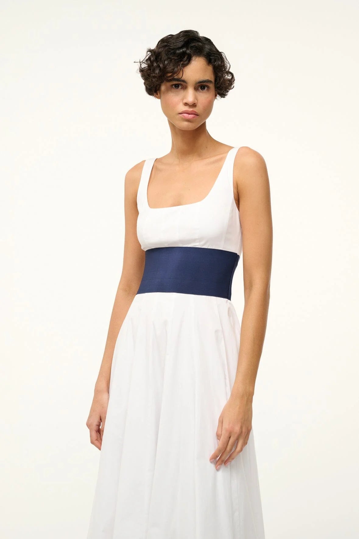 Rig Dress - White/Navy