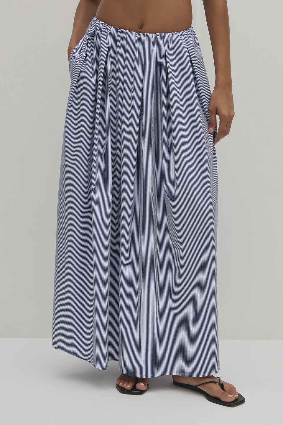 Astrid Skirt - Vintage NAvy Stripe