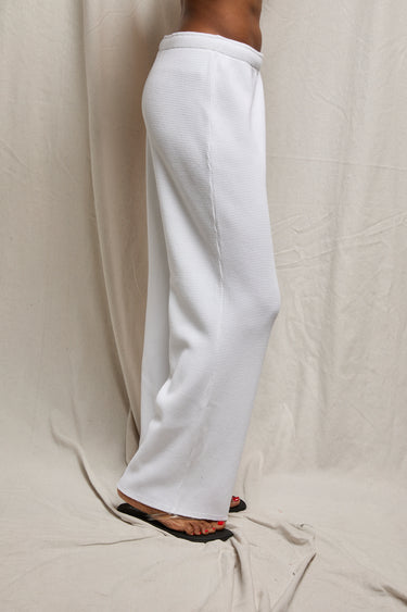 White Waffle Shane Pants