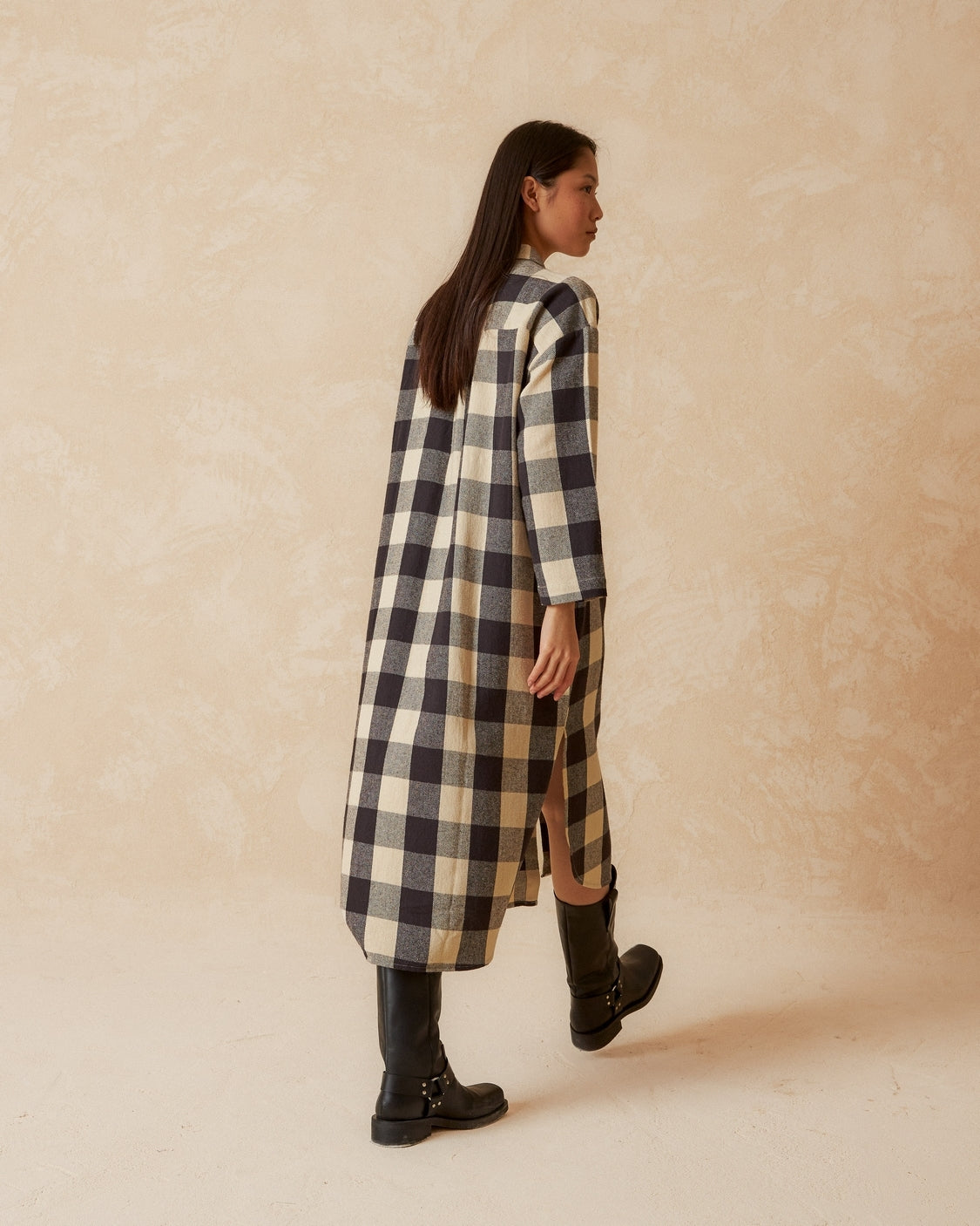 Check Shirt Dress