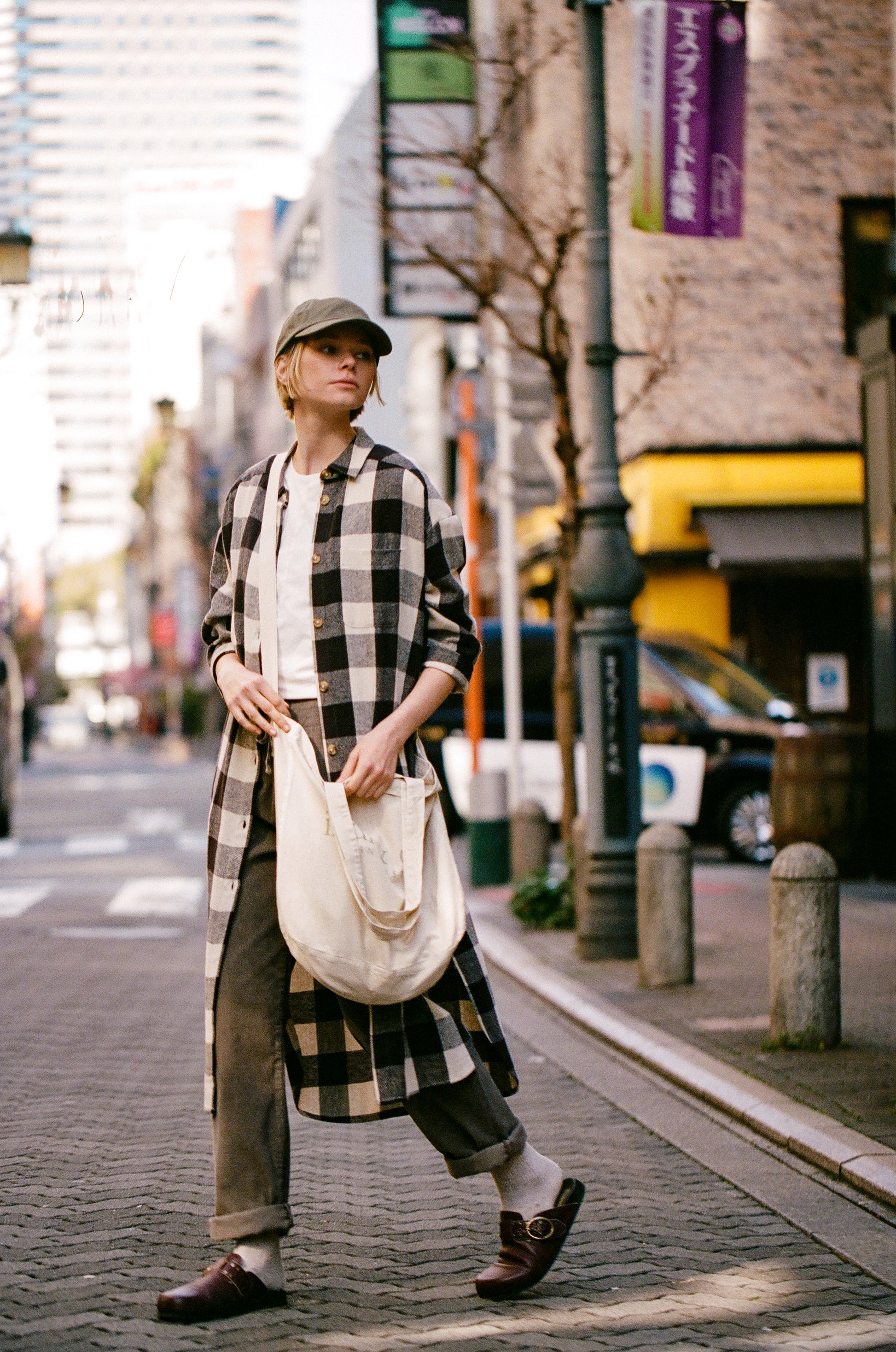 Check Shirt Dress