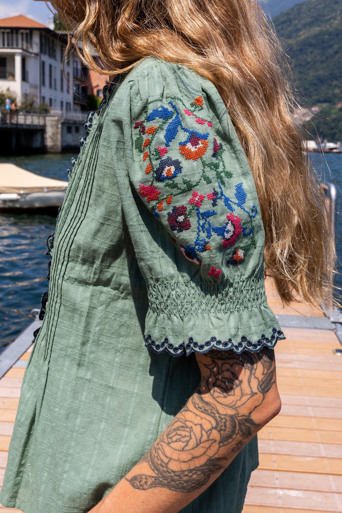 Cross Stitch Embroidered Blouse