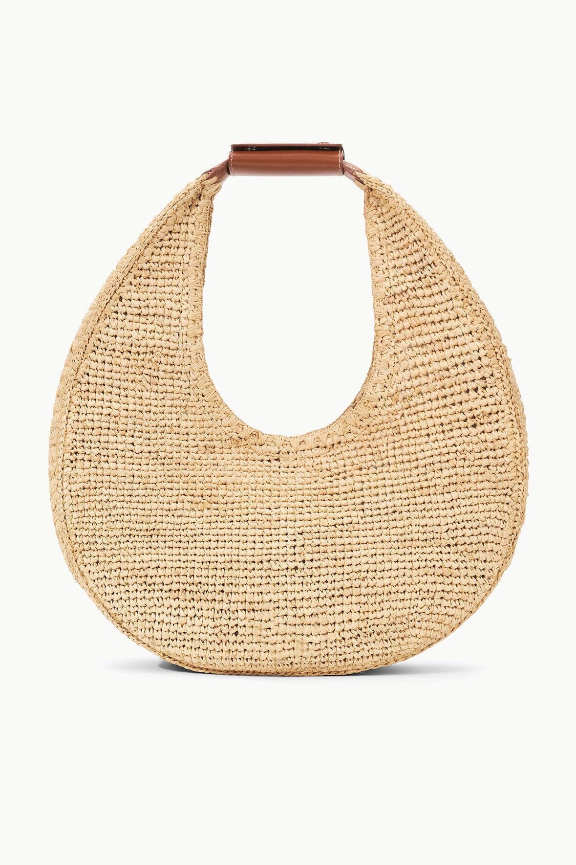 Large Raffia Moon Tote