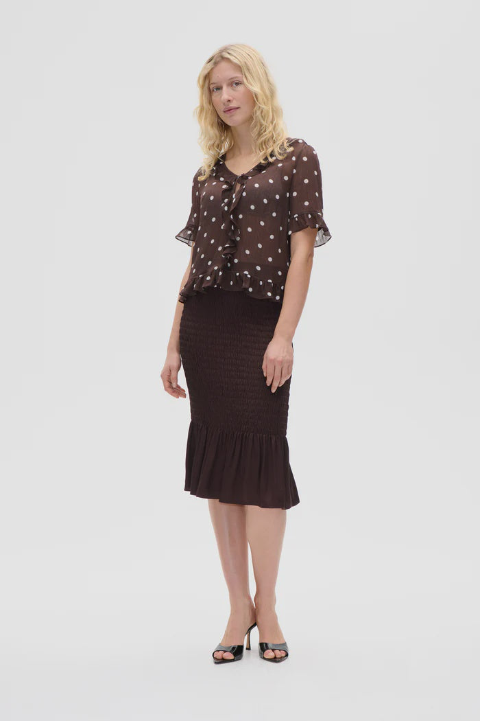 Sabelle Skirt - Coffee Bean