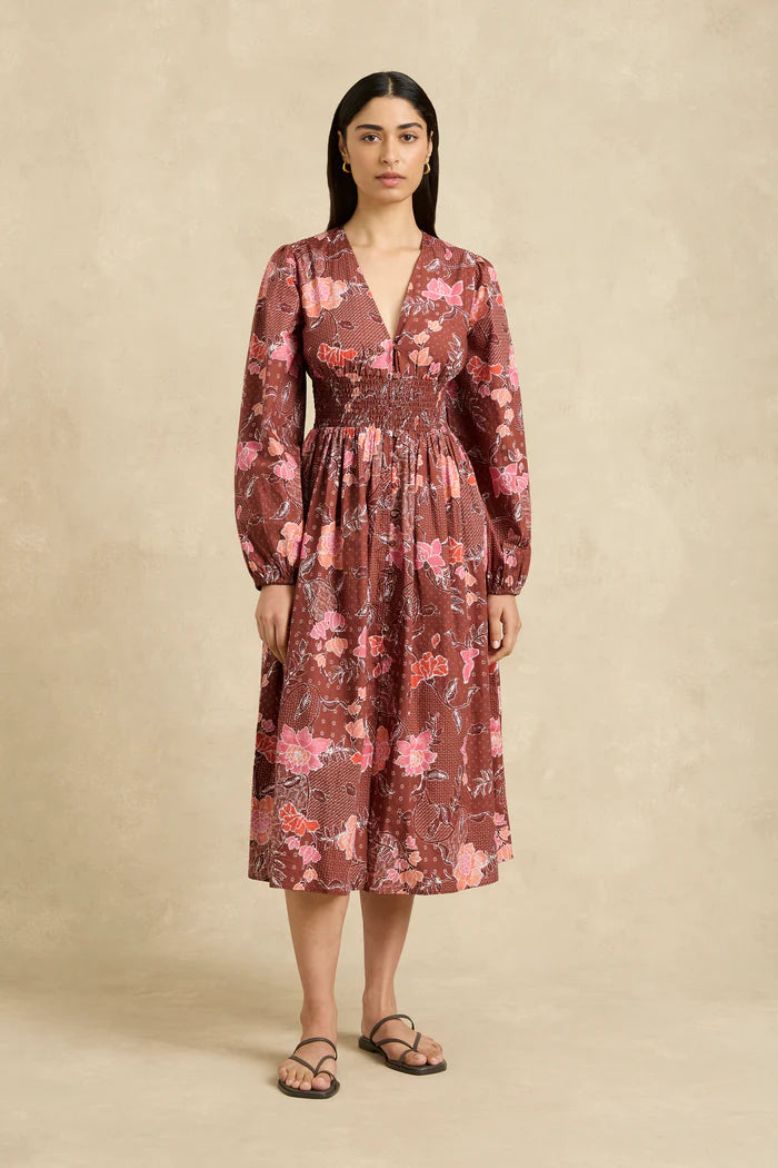 Thea Dress - Bloom Burgundy