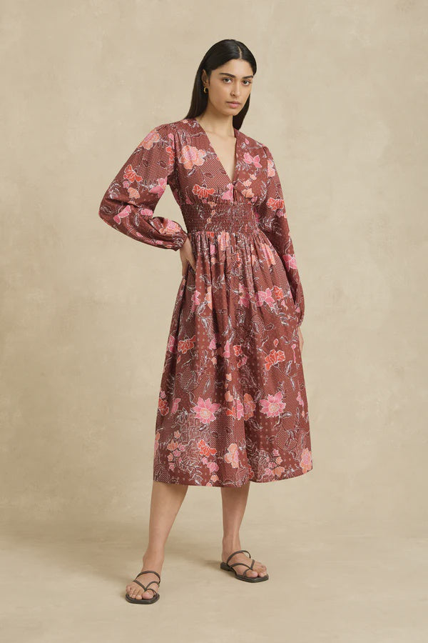Thea Dress - Bloom Burgundy