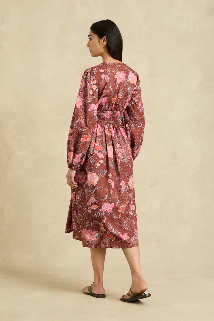 Thea Dress - Bloom Burgundy