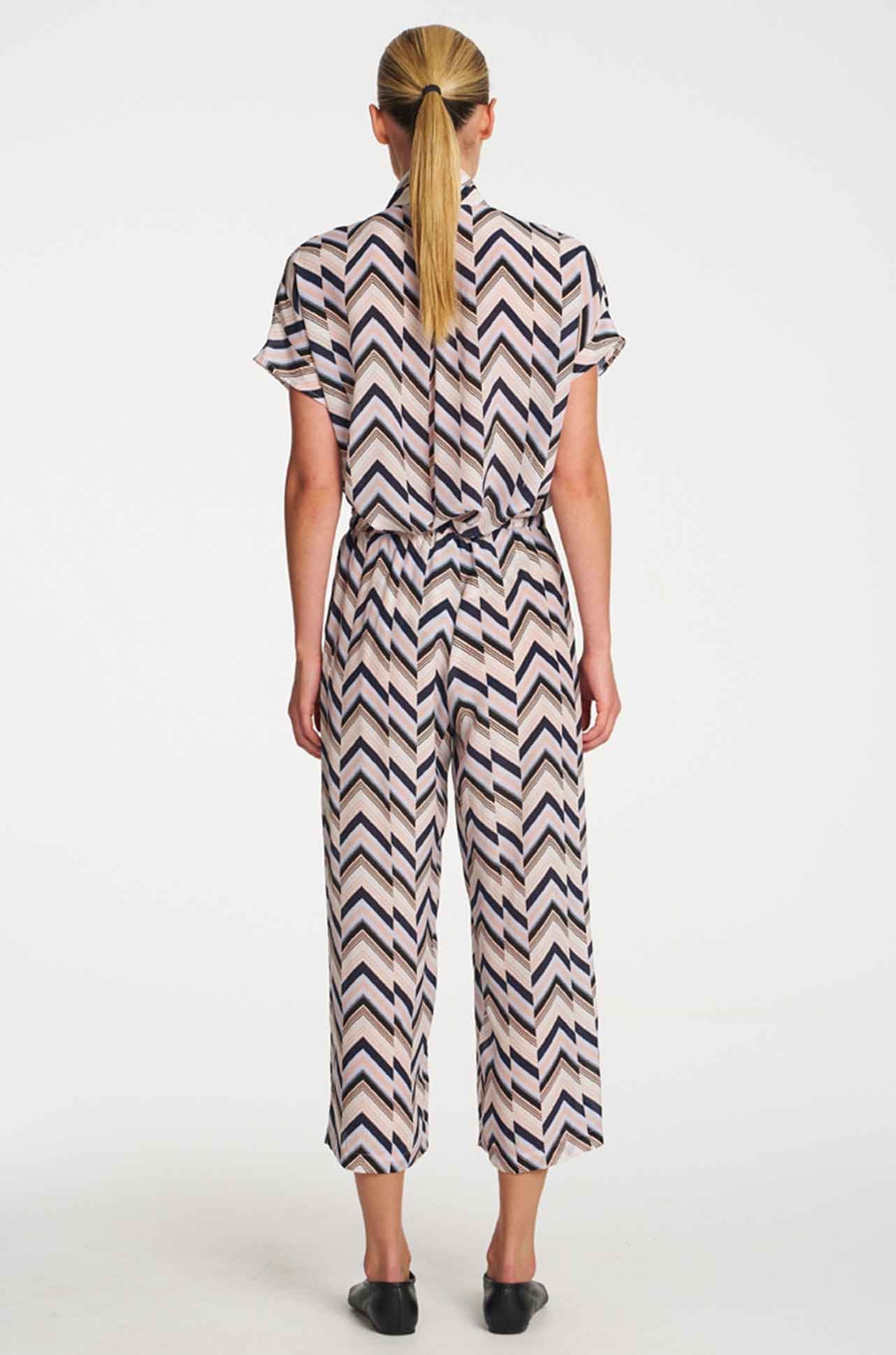 Pace Pant - Pleat Print Silk