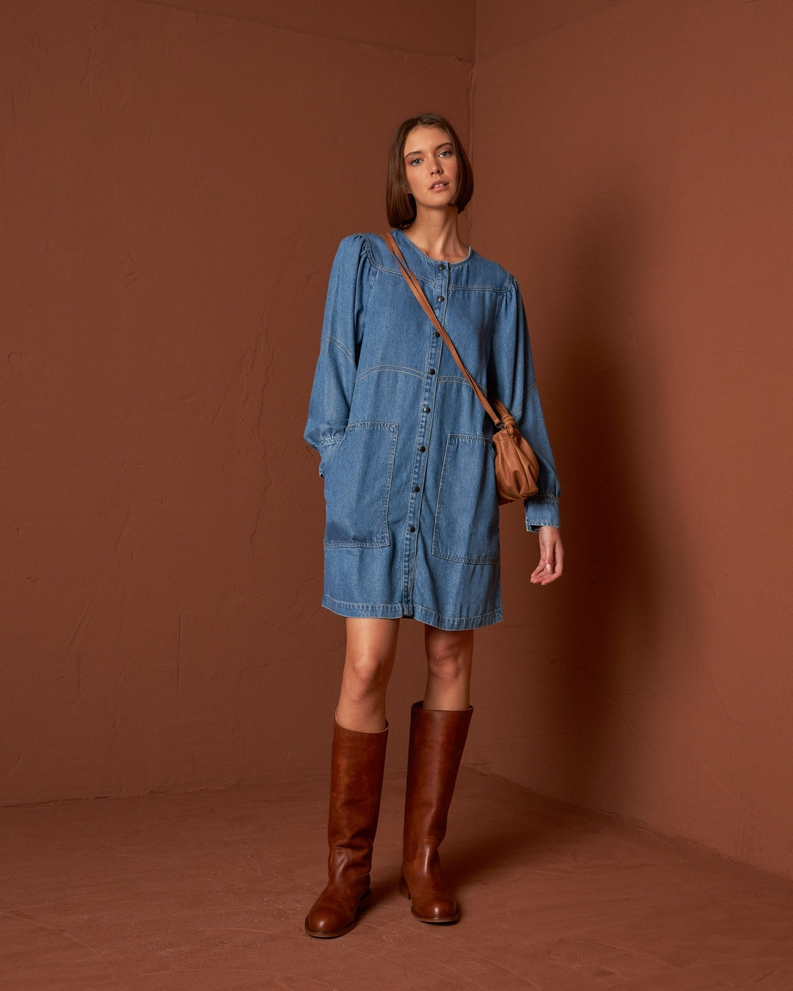 Retro Denim Dress