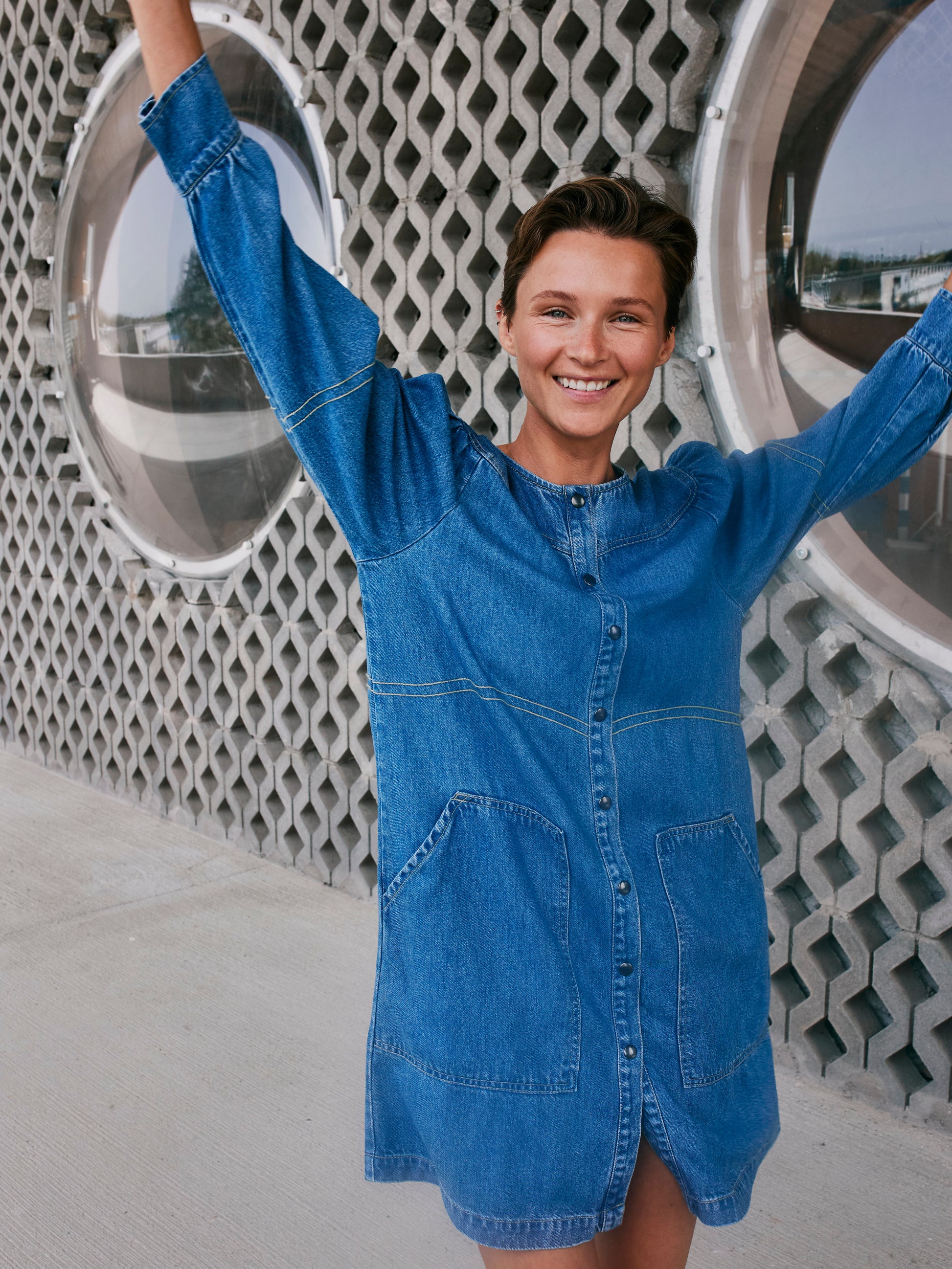 Retro Denim Dress