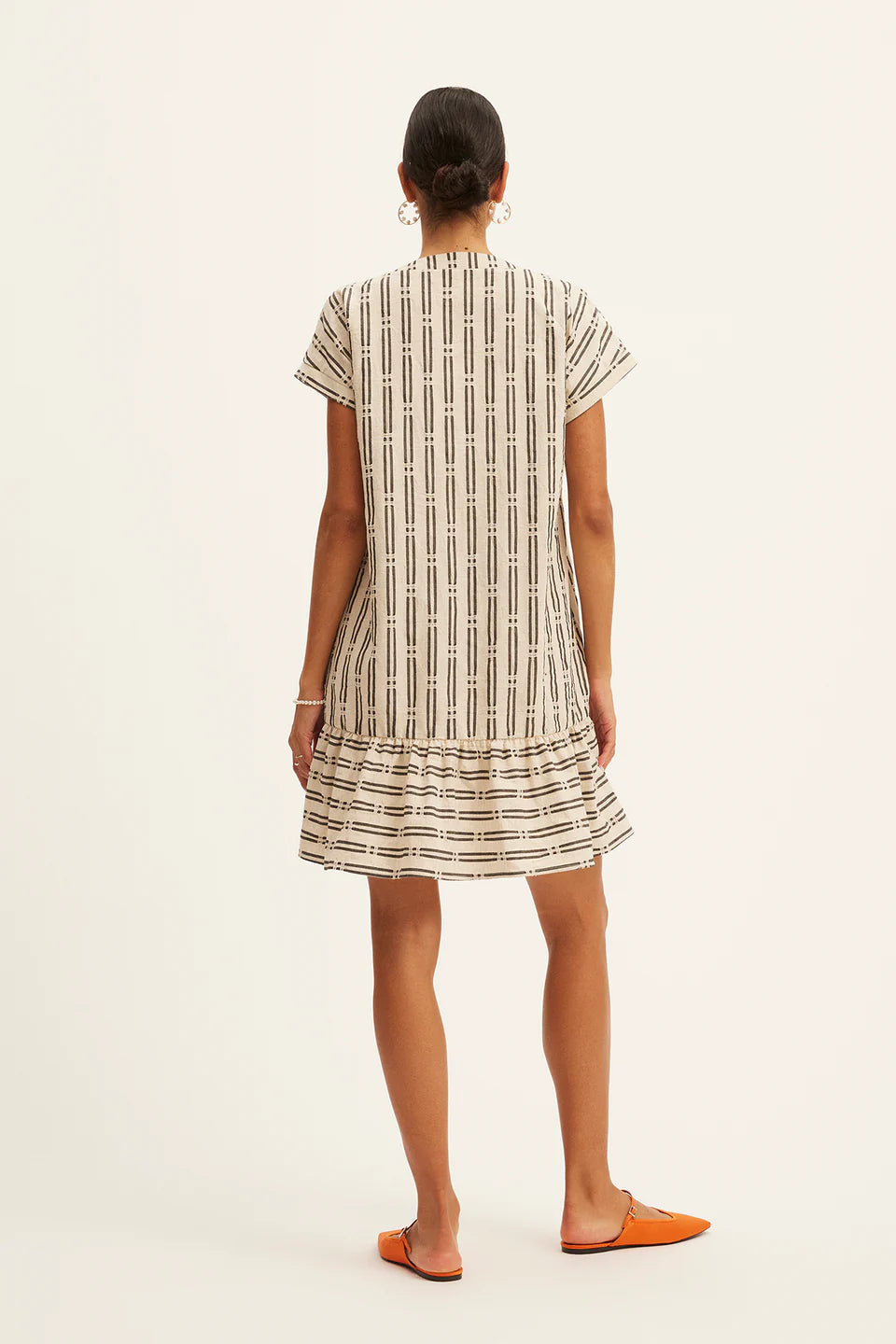 Vacie Mini Dress - Ecru