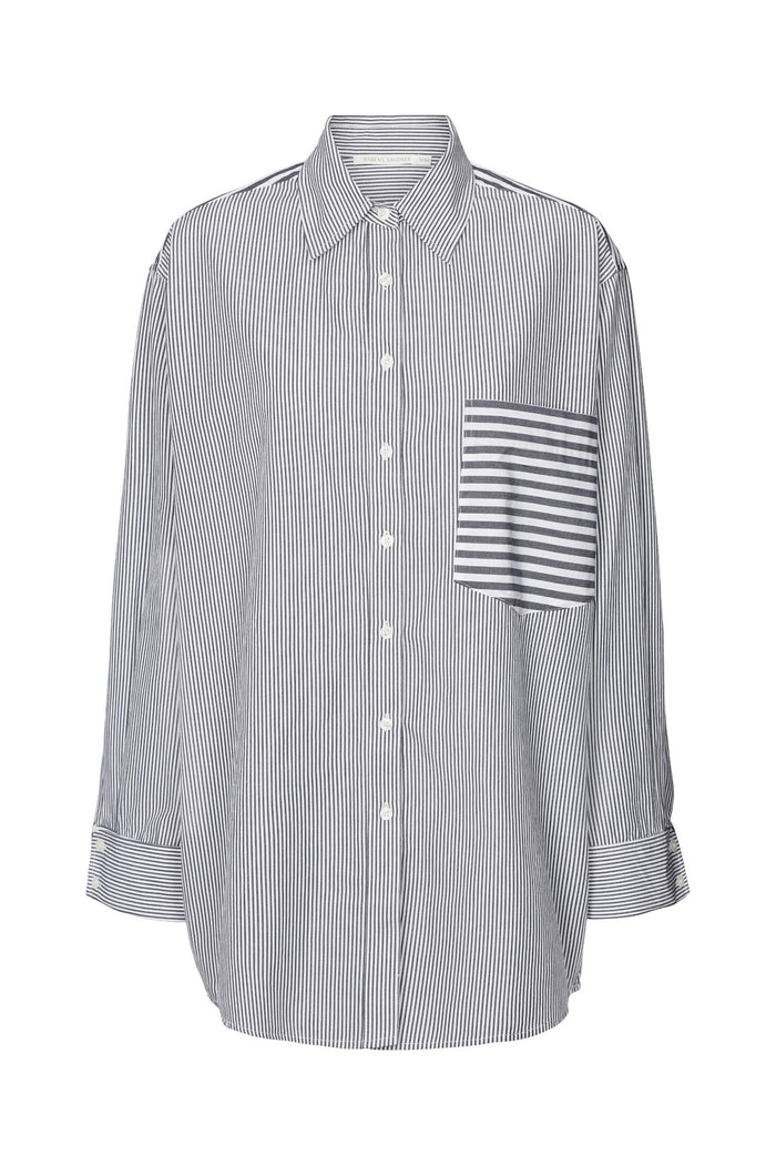 Willa Shirt - Midnight Stripe