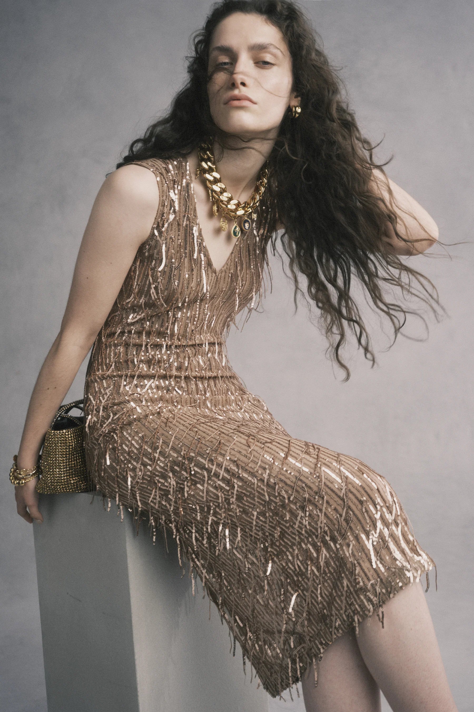 Helena Dress - Bronze
