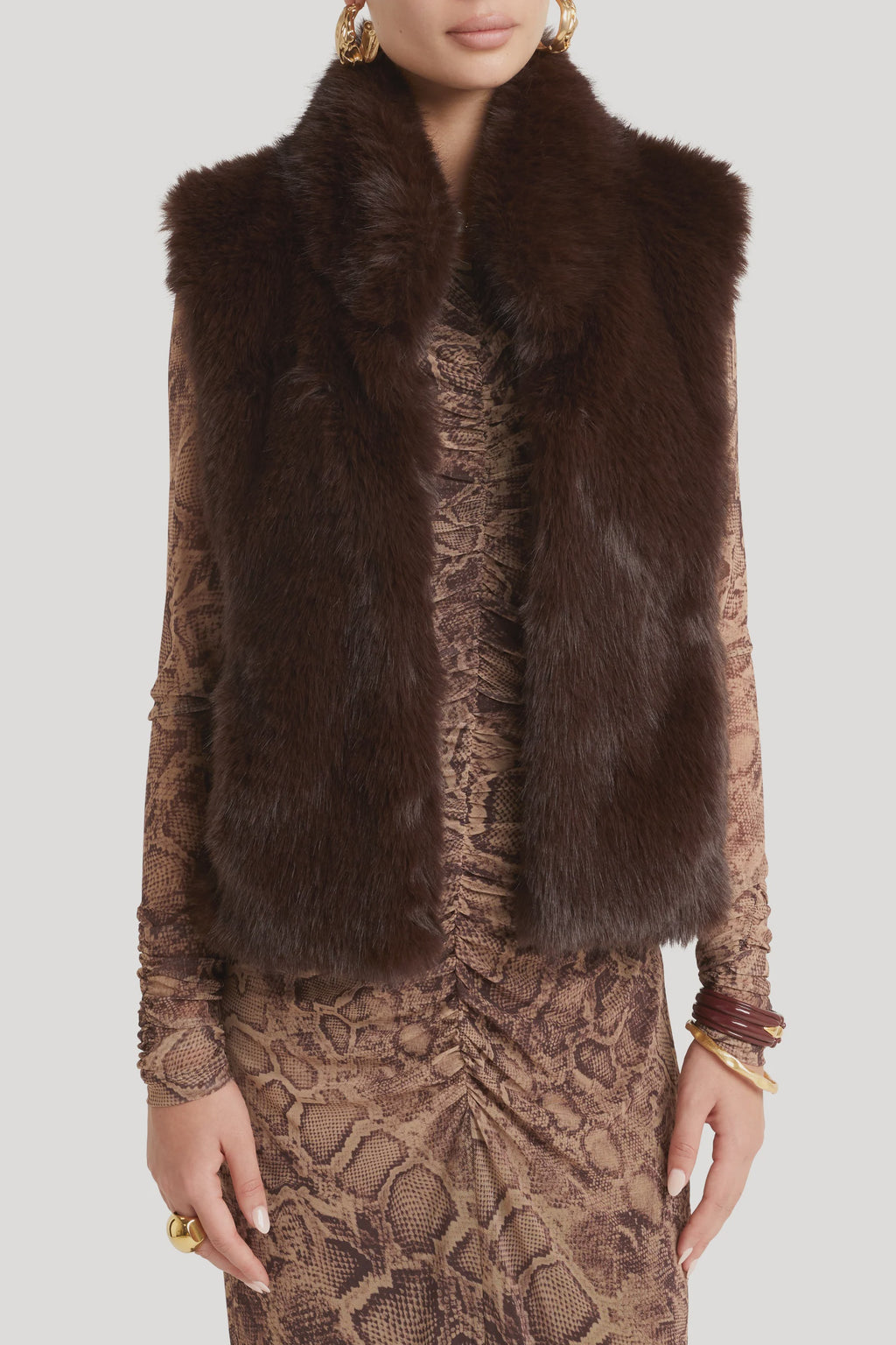 Husk Twilight Vest - Chocolate