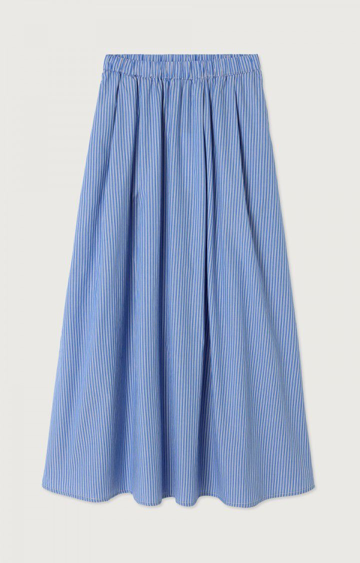 Zatybay Long Skirt - Aqua Stripes
