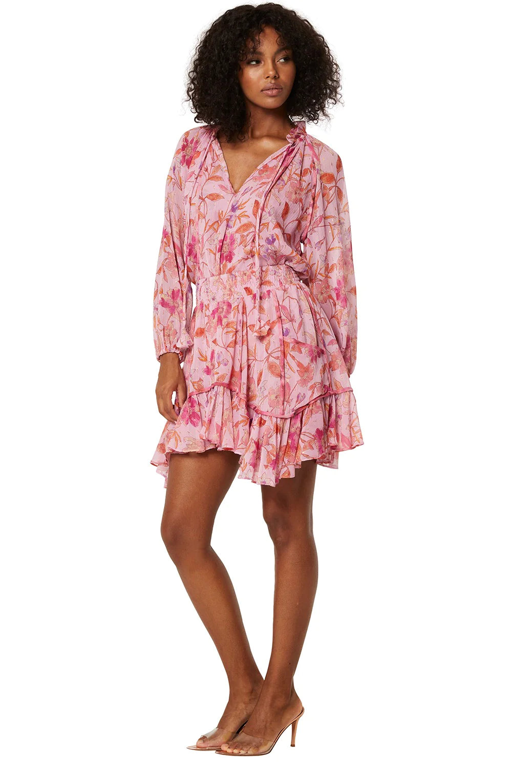 Bella Top - Fire Florals