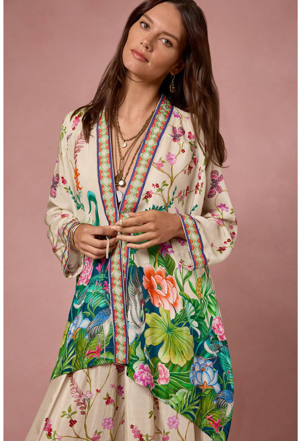 Shae Printed Kimono