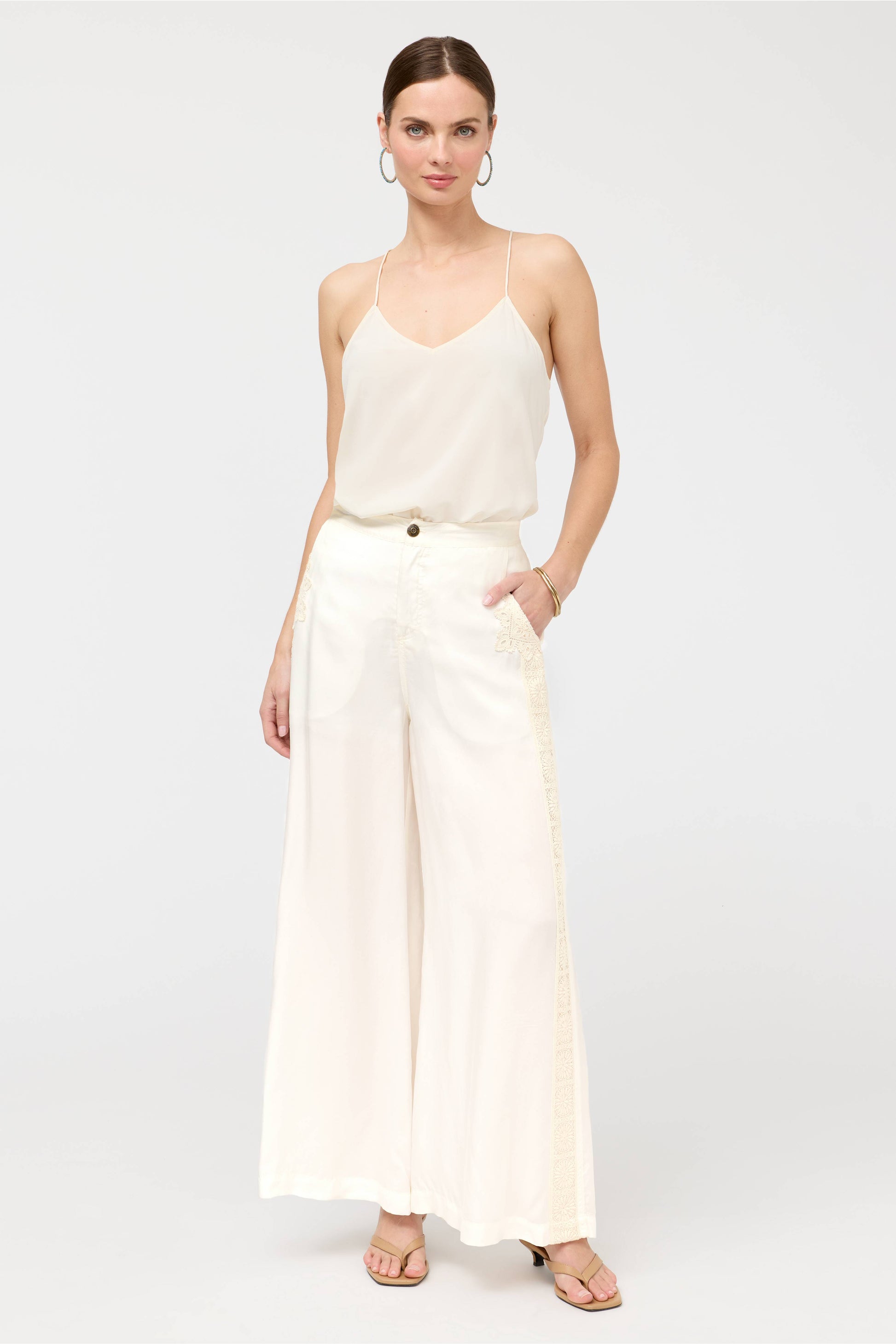 Lauchlen patched pant - Natural