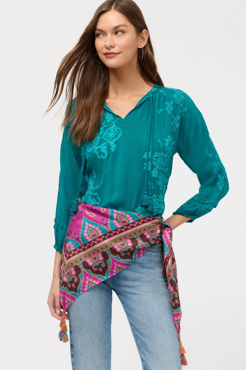 JW Silk Scarf - Argus