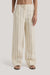 Maeve Shadow Stripe Trouser - Butter