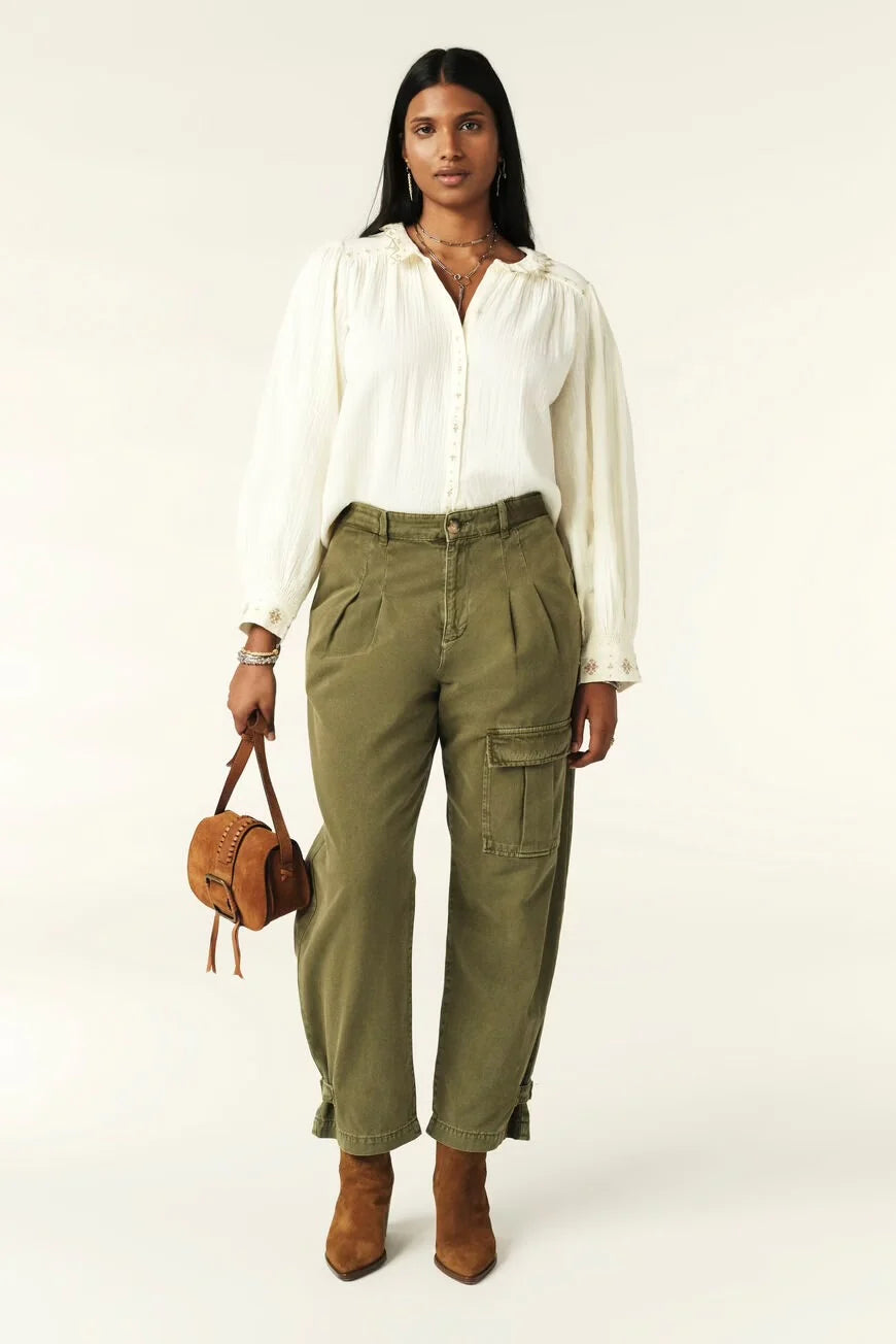 Cara Ecru Blouse