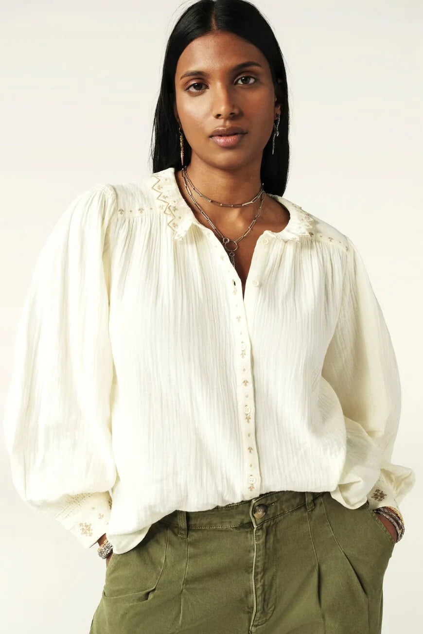 Cara Ecru Blouse
