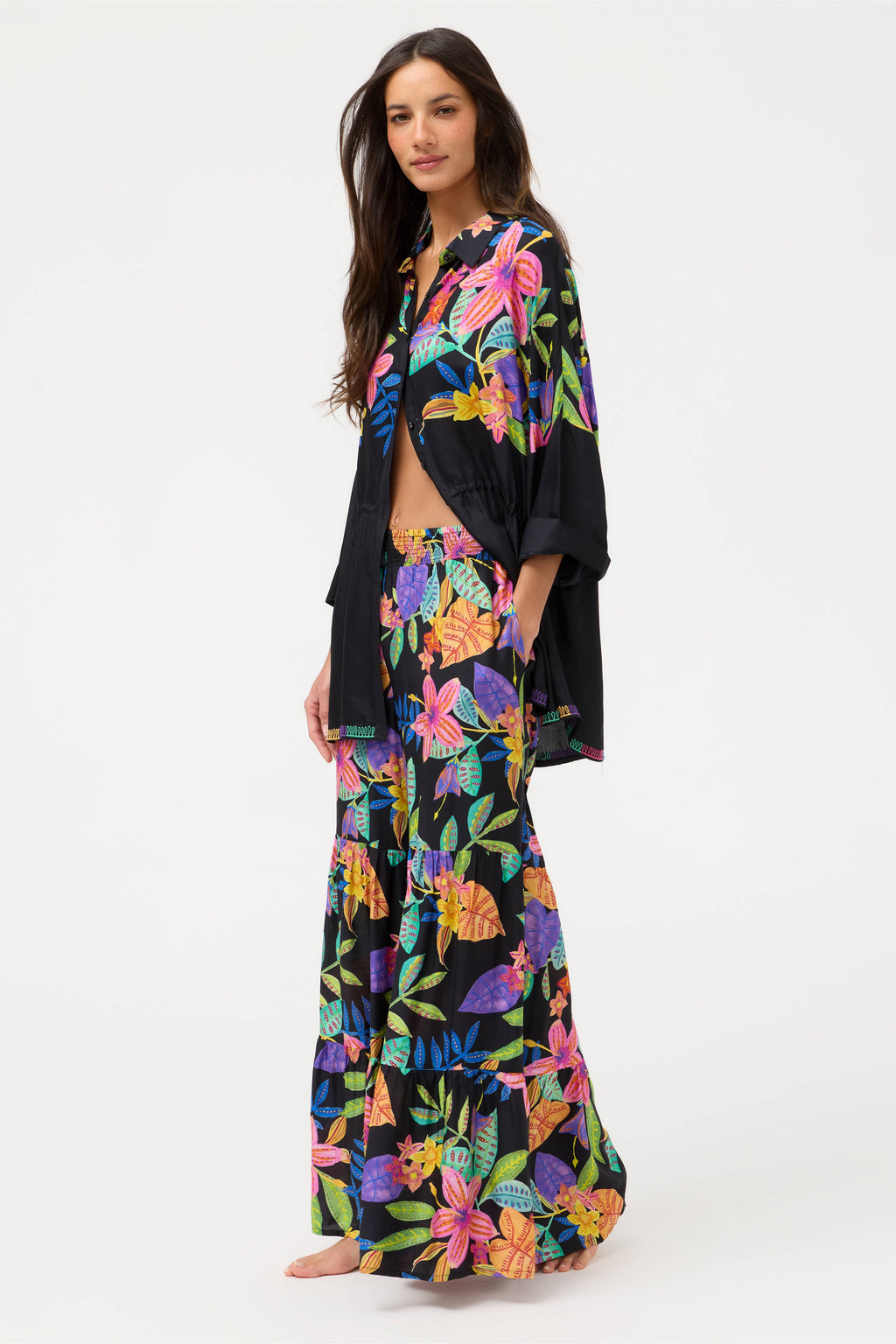 Tiered Pant - Scabiosa