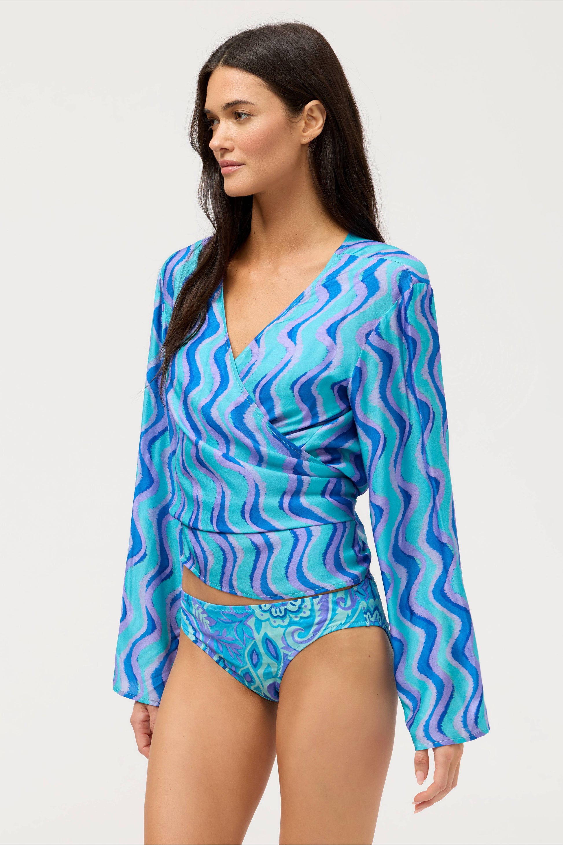 Open Front Shirtigan - Mulla wave
