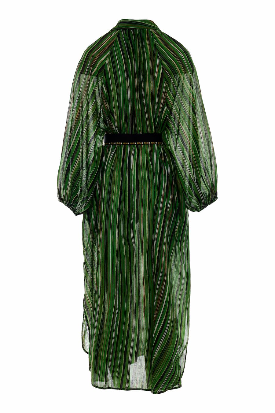 Katalina Long Dress - Green Stripe