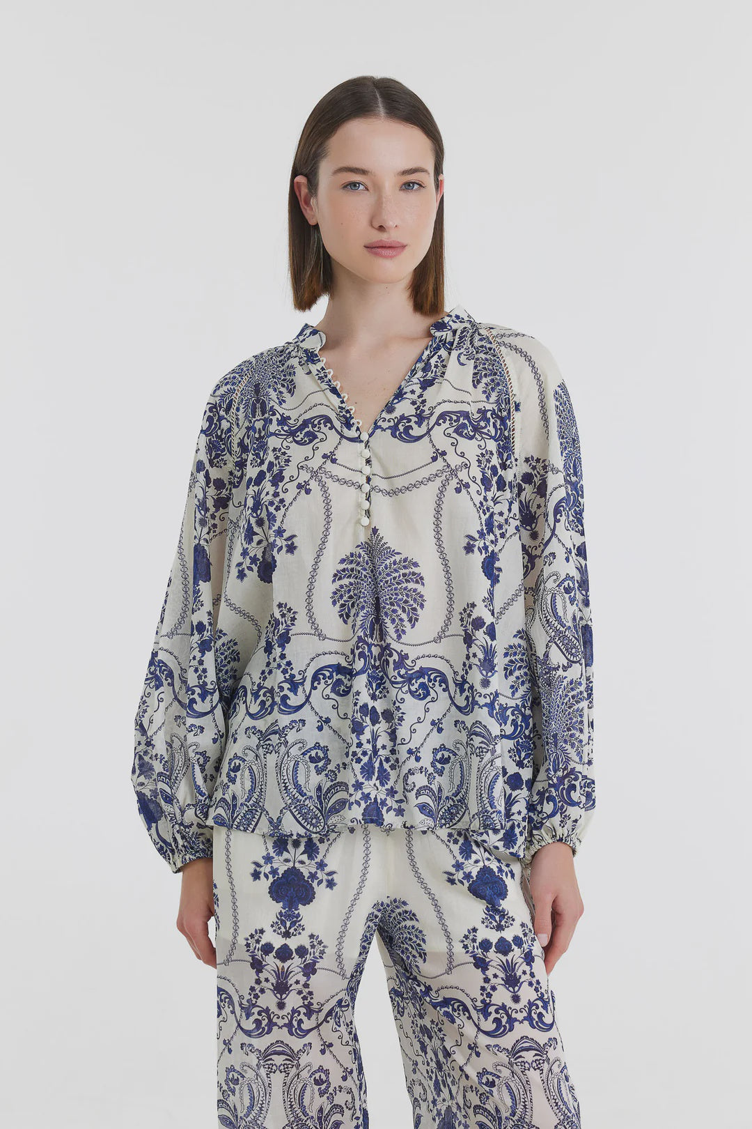 Lida Blouse - Blue