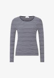 Sparkle Stripe L/S Top - Midnight Blue