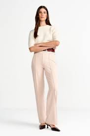 Wide Pants with Elastic Tape