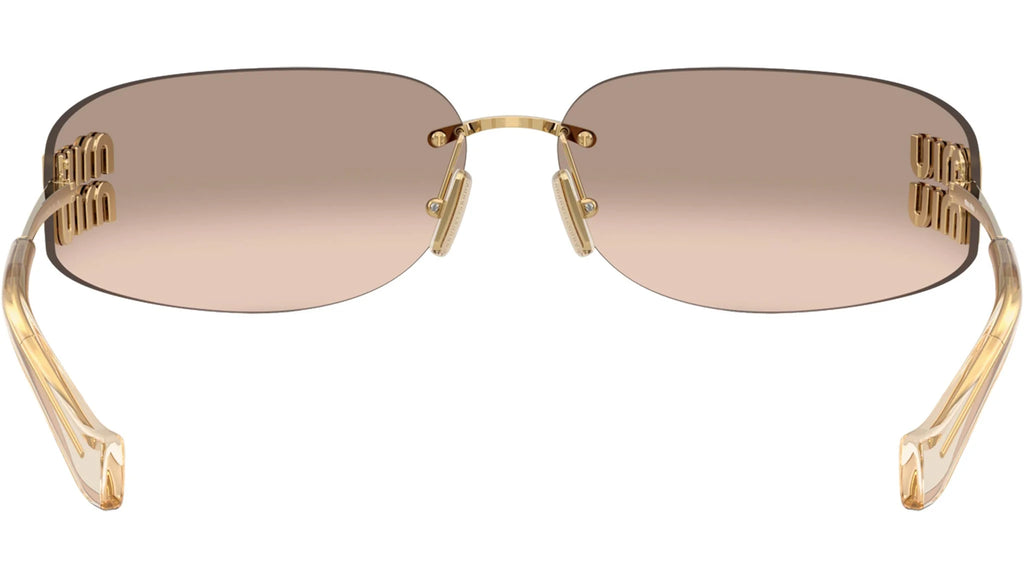 Sunglasses A51S - Gold with Light Brown Bronze