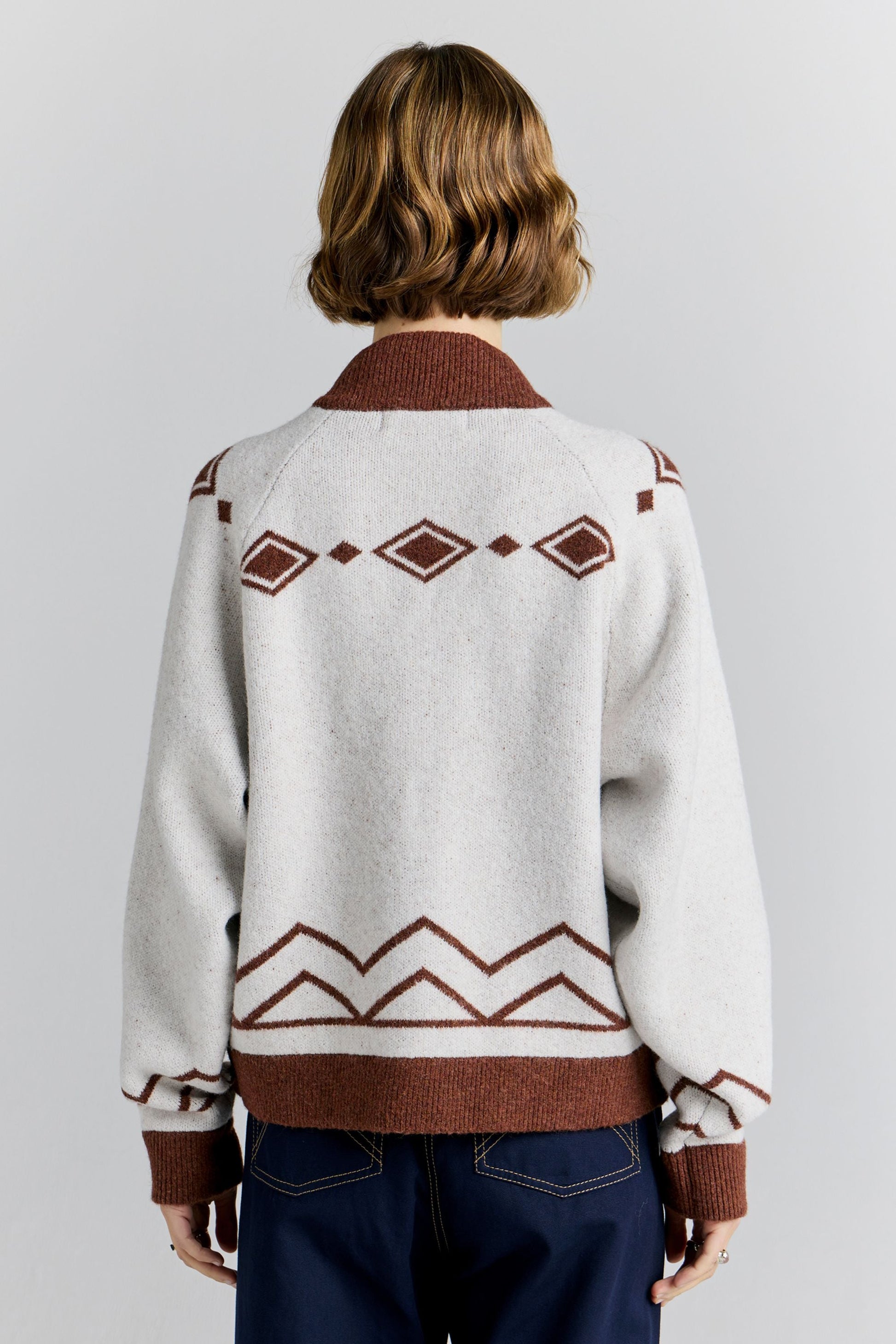 Carousel Knit Bomber