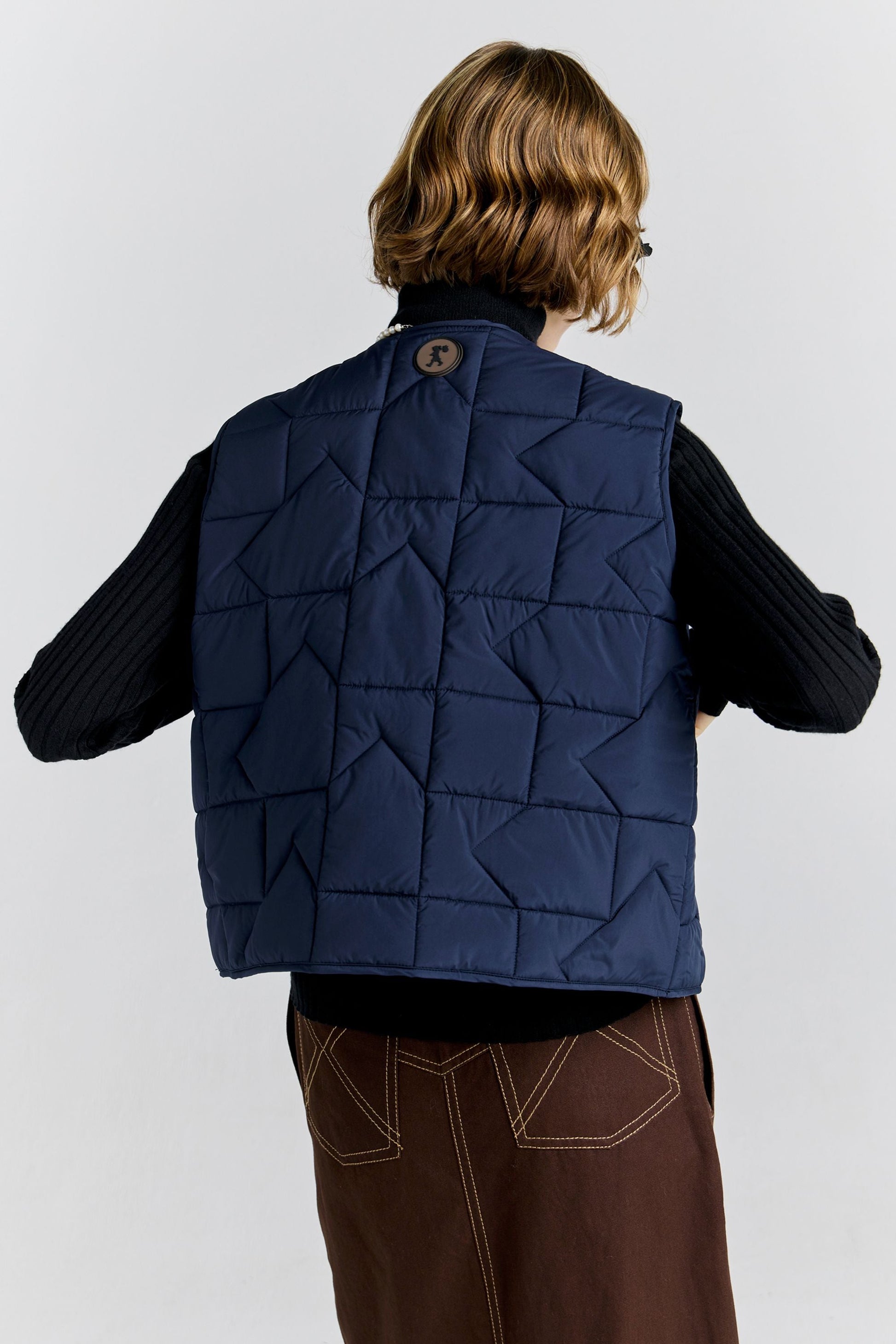 Quilted Drift Vest - Navy